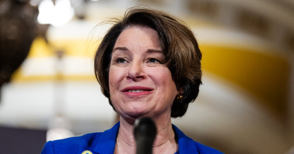 Amy Klobuchar Files Papers for Run to Succeed Tim Walz as Minnesota Governor