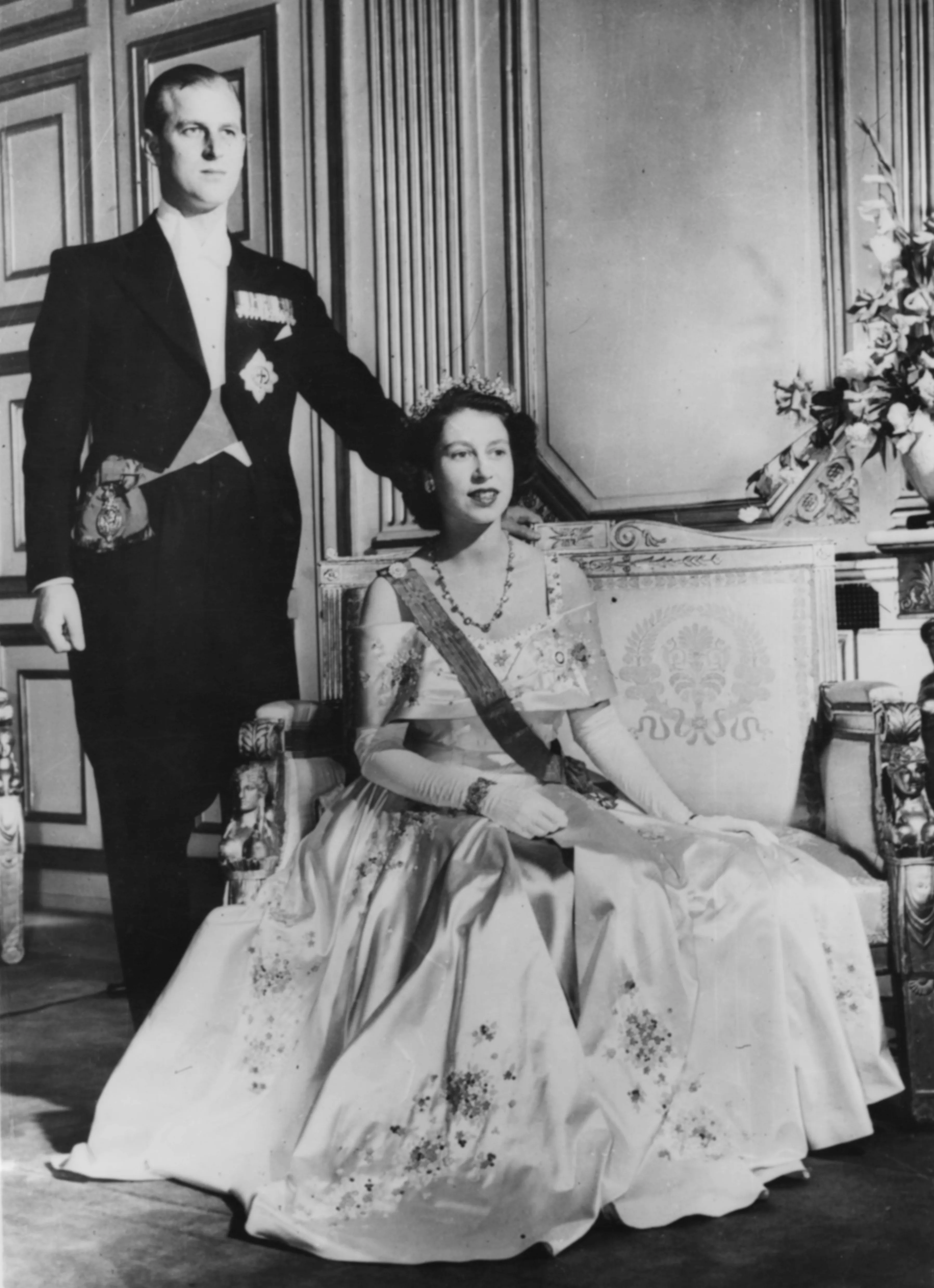 The Queen and Prince Philip circa 1952.
