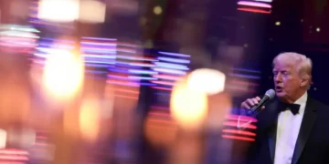 ‘Peak cringe’: Stephen Miller and Noem mocked for dancing to ‘Ice Ice Baby’ at Mar-a-Lago