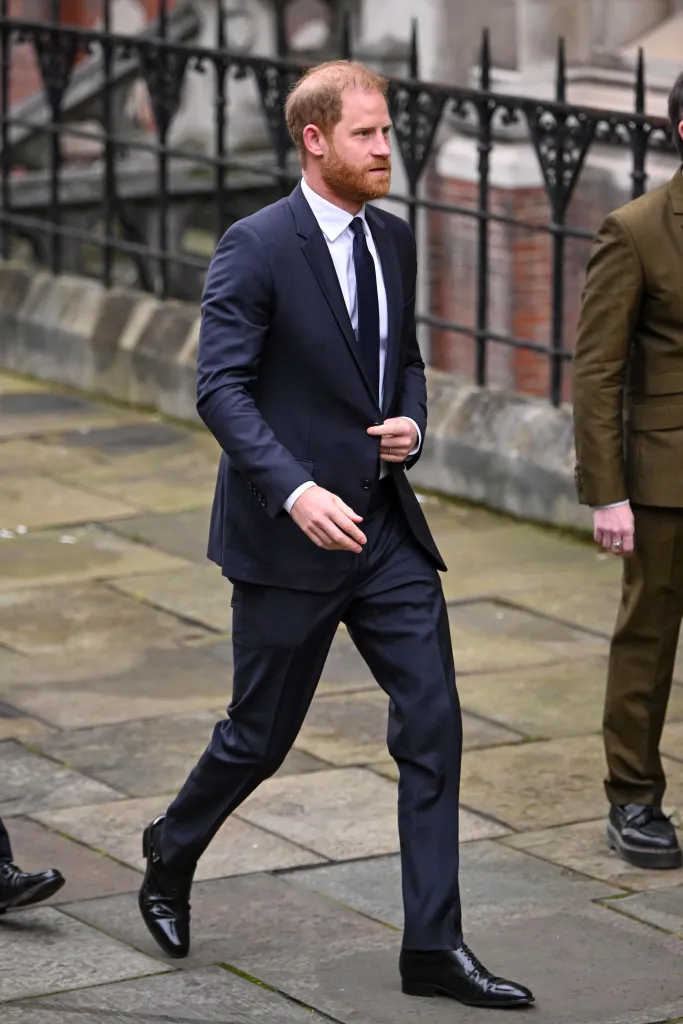 Prince Harry, Duke of Sussex, arrives at the Royal Court of Justice for his trial against Associated Newspapers.