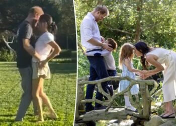 Prince Harry grabs Meghan Markle’s butt in cheeky dancing video filmed by daughter Lilibet, 4