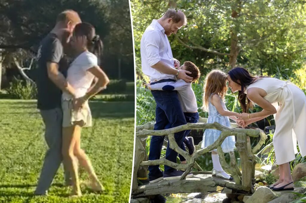 Prince Harry grabs Meghan Markle’s butt in cheeky dancing video filmed by daughter Lilibet, 4
