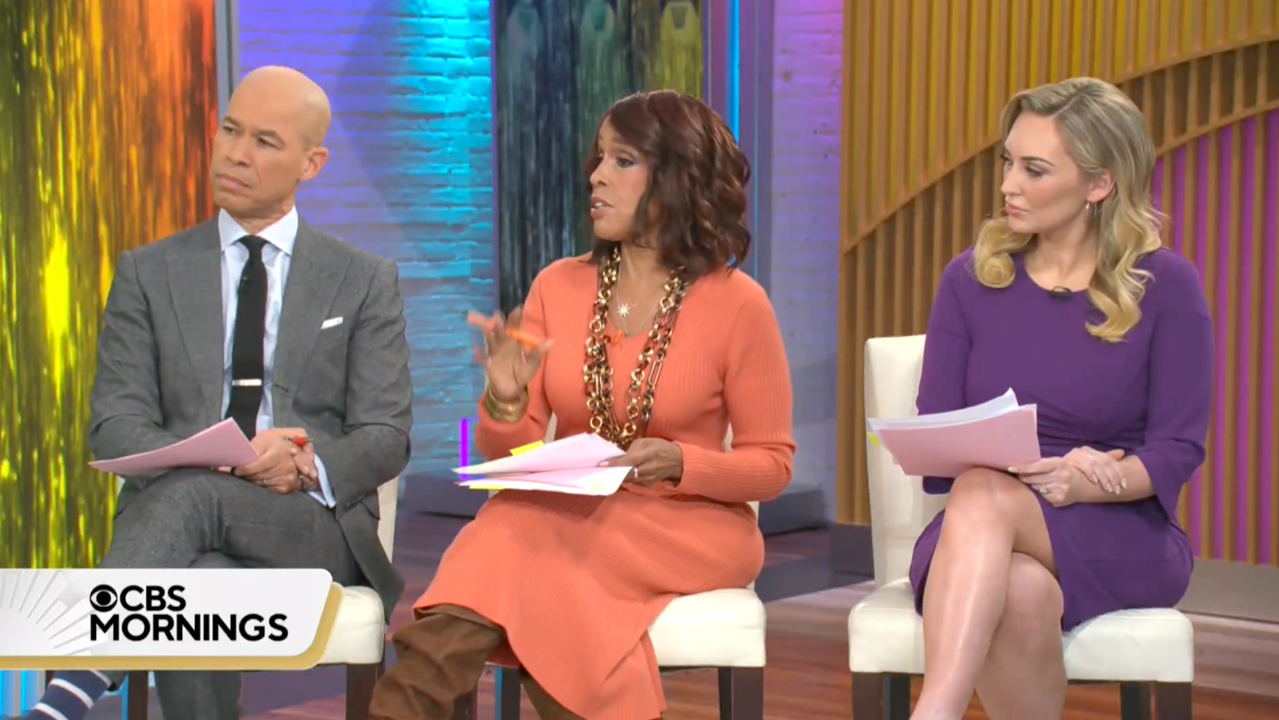 Three news anchors, two women and one man, discuss Karamo Brown skipping a Season 10 interview for fear of bullying.