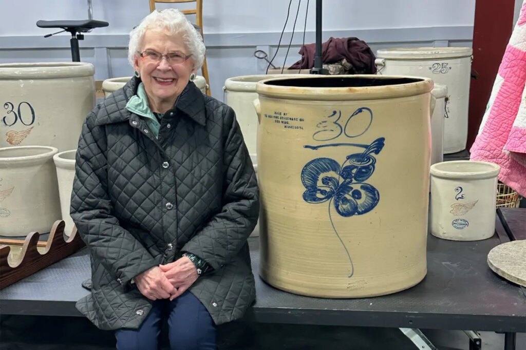 Nebraska woman’s rare crock sells for $32K on her 91st birthday