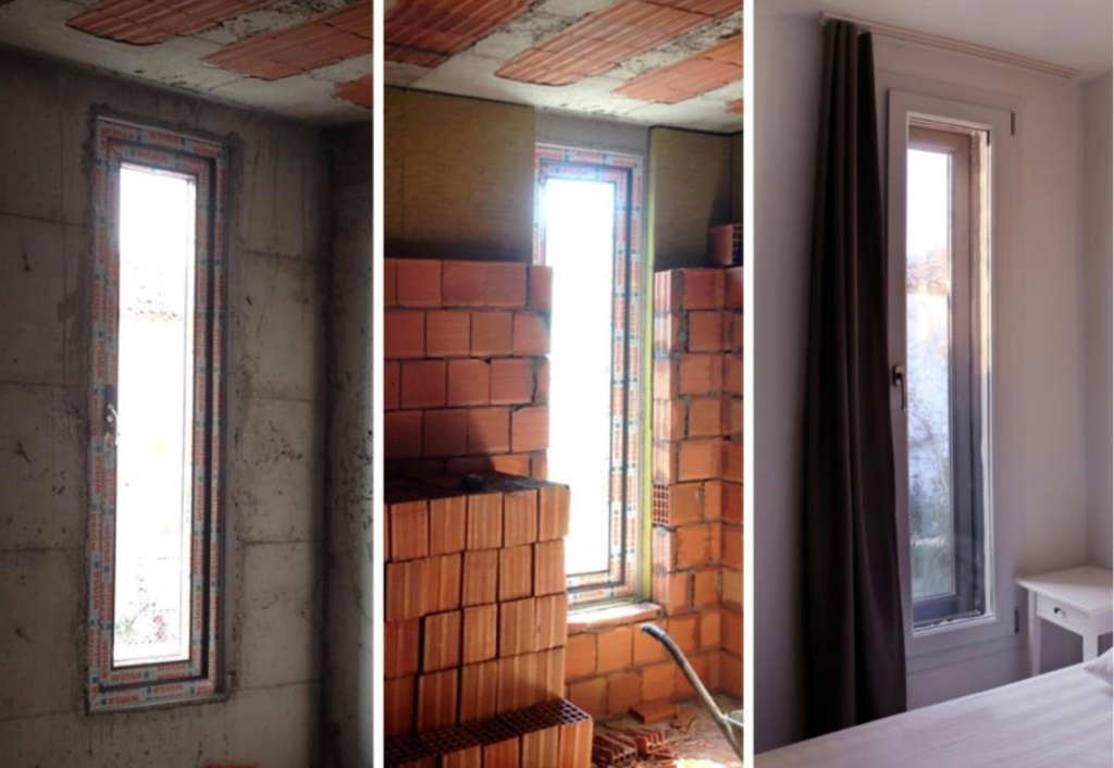 Layers of insulation went into the home's construction.