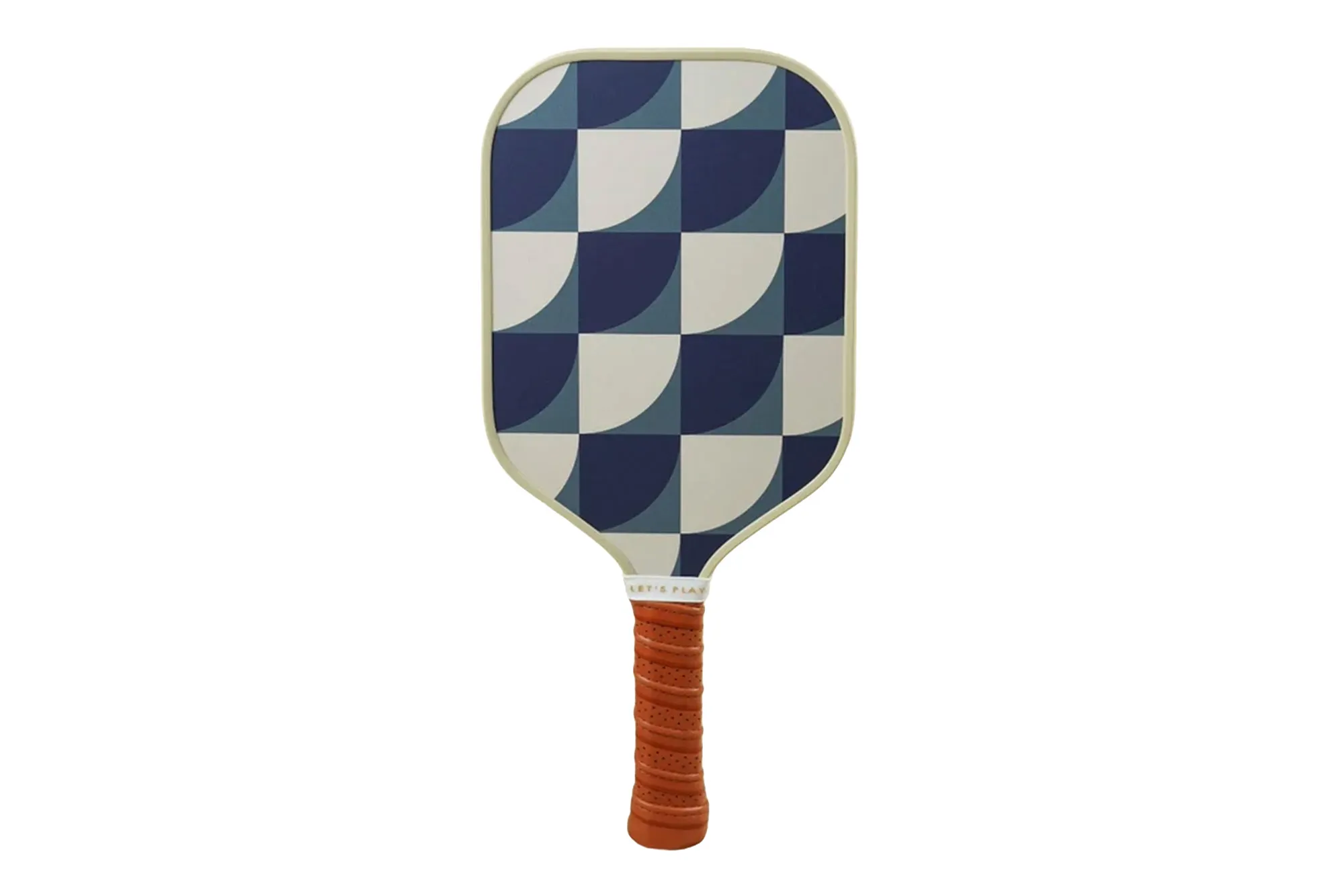 A pickleball paddle