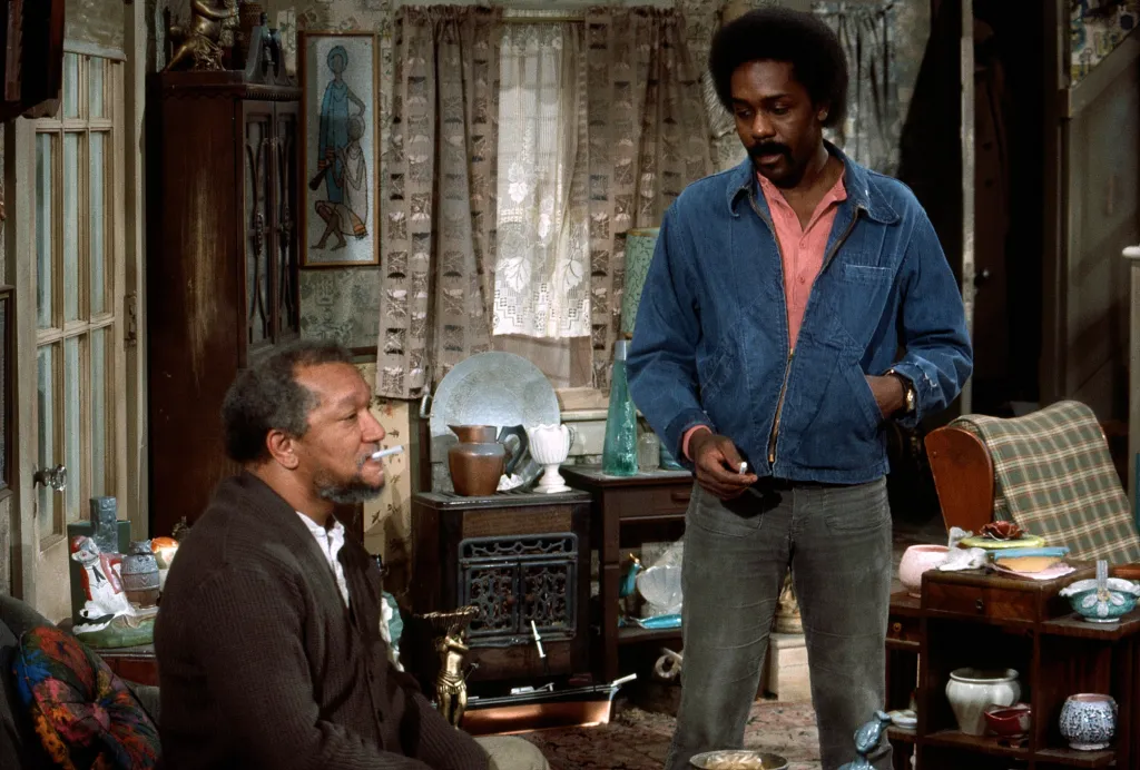 Redd Foxx, Demond Wilson in a 1972 episode. 