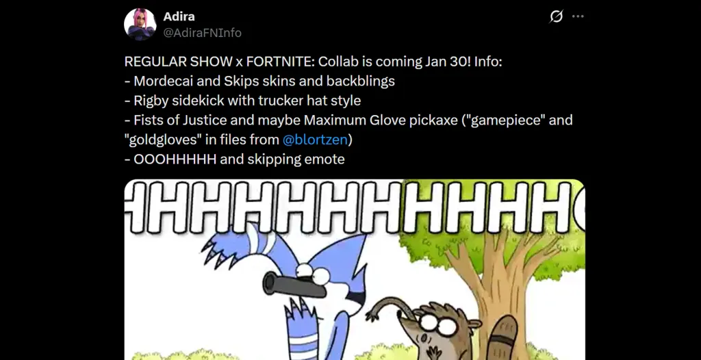 Regular Show Fortnite Prices