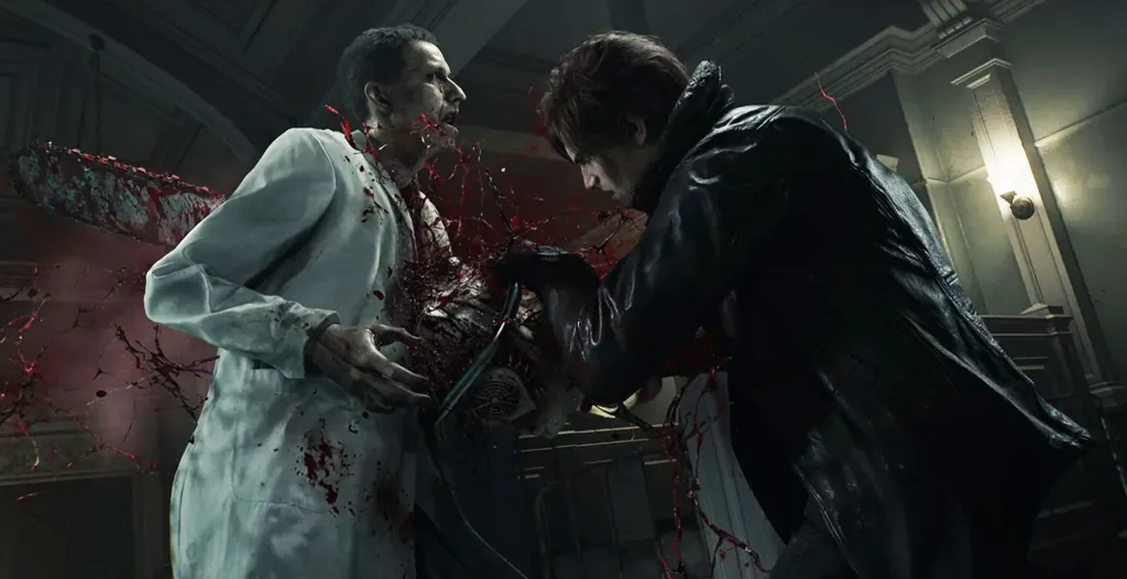 Resident Evil Requiem Leon Chainsaw