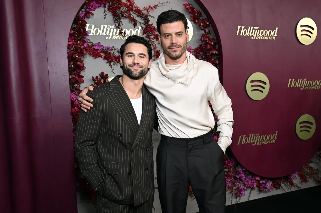 Robbie G.K. and François Arnaud posing together at The Hollywood Reporter and Spotify Nominees Night event.