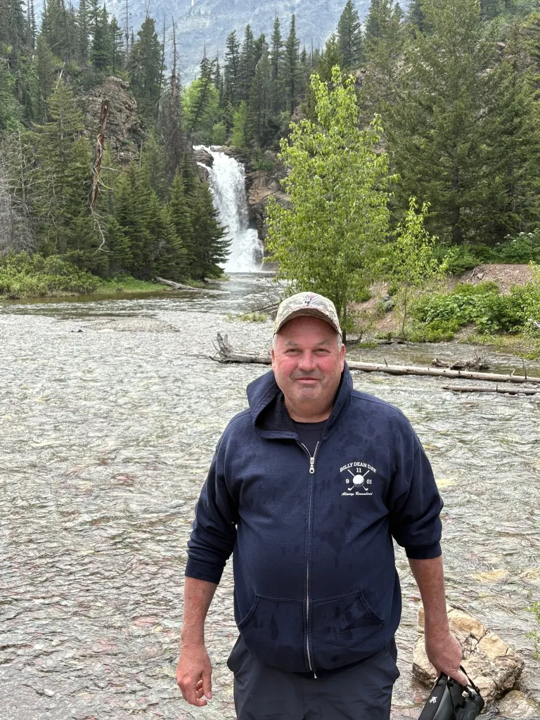 Roger McGovern, a 60-year-old retired NYPD sergeant, collapsed while shoveling at Our Lady of Victory Church in Floral Park, Long Island on Sunday, according to ABC 7.