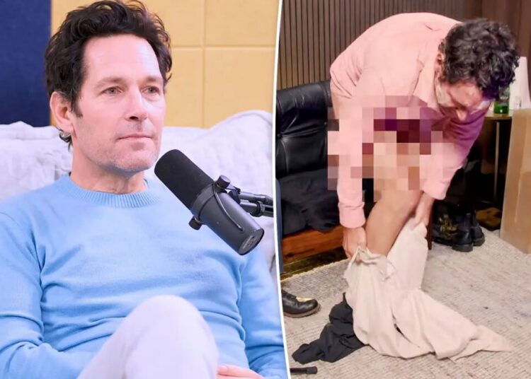 Paul Rudd reacts to claim he has a ‘huge penis’ in wild interview