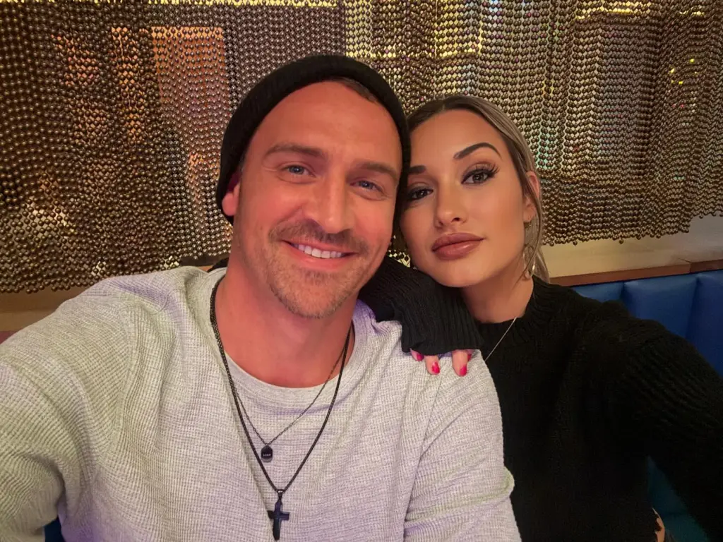 Ryan Lochte with his girlfriend.