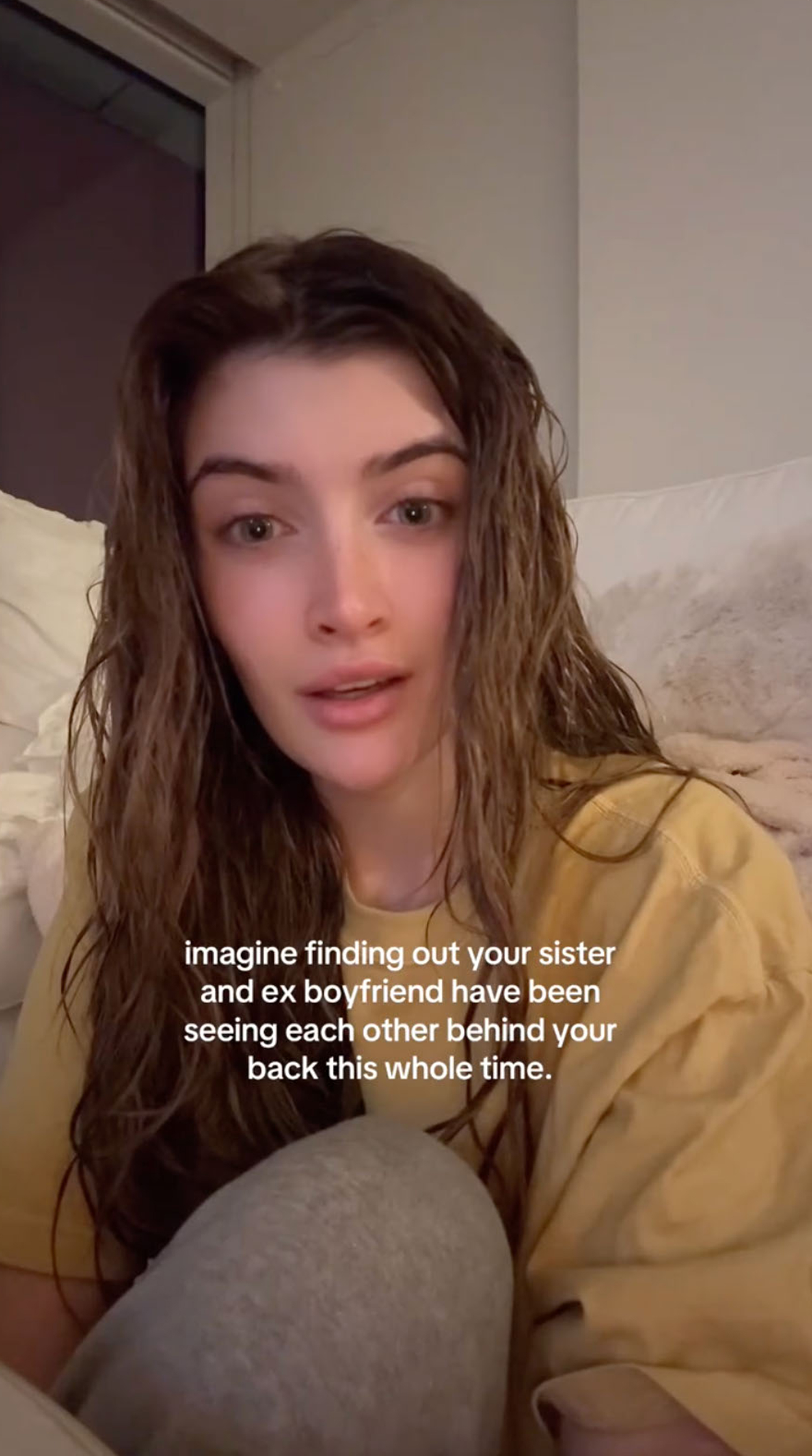 Sami Sheen looking into the camera with text overlay 