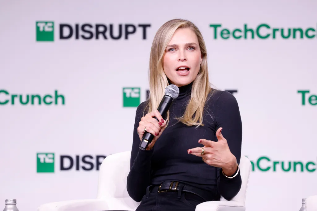 Sara Foster, Co-Founder of Favorite Daughter, speaks at TechCrunch Disrupt 2024.