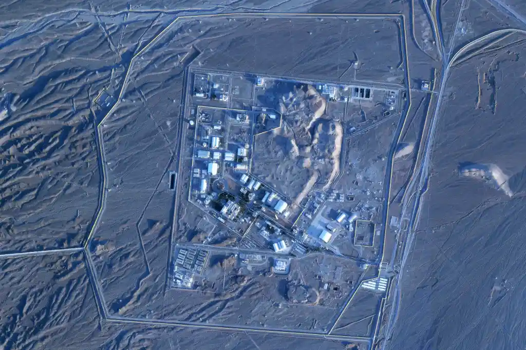 Satellite image of Iran's Natanz nuclear enrichment site.