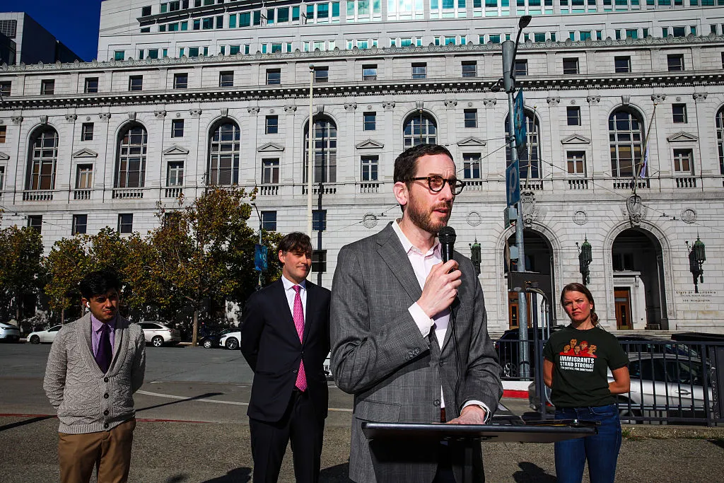 Senator Scott Wiener and advocates announce the No Kings Act
