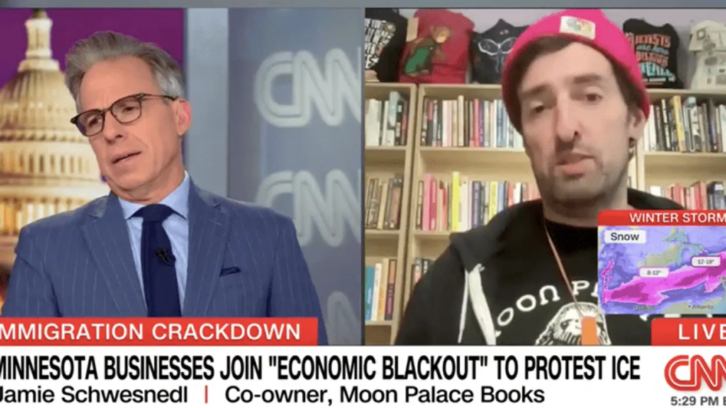 Jake Tapper exasperated as store owner refuses to back off ICE ‘concentration camp’ claim