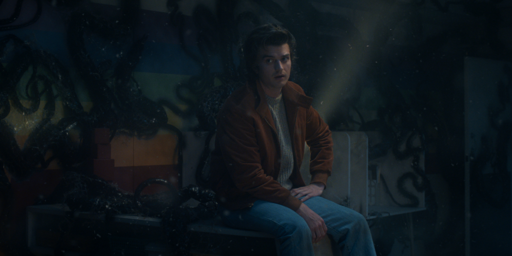 Joe Keery as Steve Harrington in Stranger Things: Season 5.