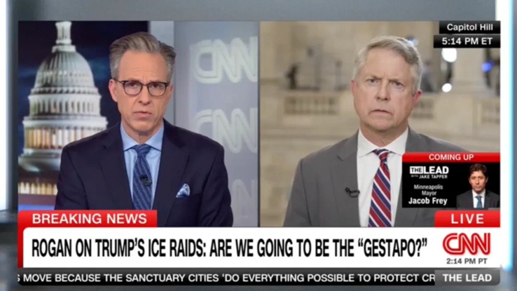 ‘Collateral damage?’ Jake Tapper floored by Senate Republican’s remark about ICE killing