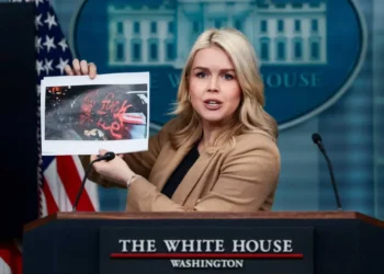 ‘Save us the outrage, sweetie’: Karoline Leavitt mocked after pearl-clutching moment