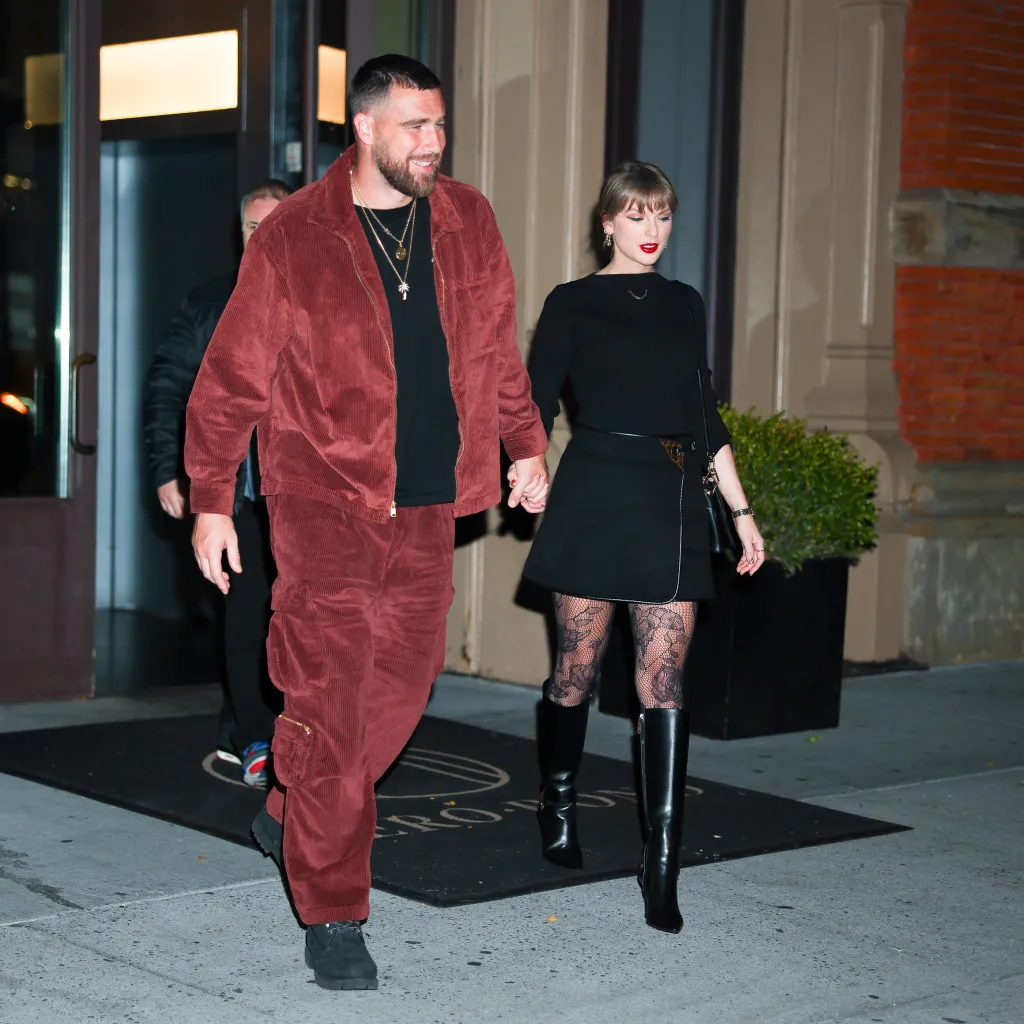 Taylor Swift and Travis Kelce seen in NoHo in New York City.