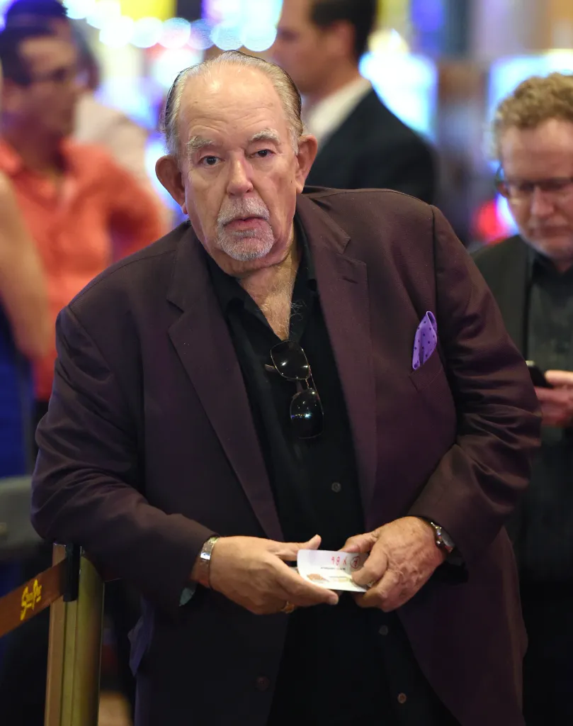 Television host Robin Leach attends a memorial for Jerry Lewis.