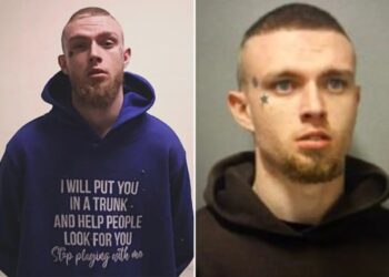Texas fugitive wears ‘I will put you in the trunk’ sweatshirt as he’s arrested in connection with woman’s ‘suspicious’ death