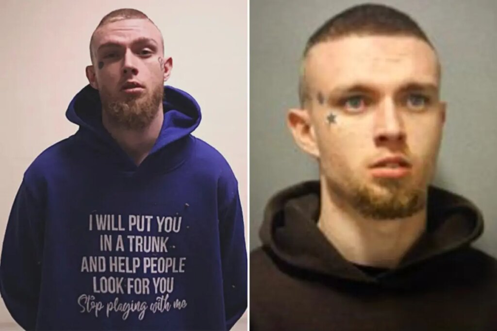 Texas fugitive wears ‘I will put you in the trunk’ sweatshirt as he’s arrested in connection with woman’s ‘suspicious’ death