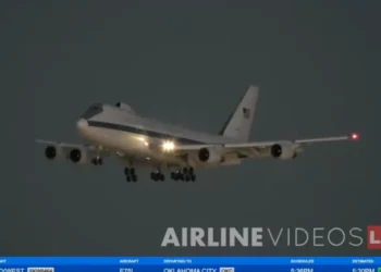 ‘Very rare’: Hegseth landing at LAX in Trump’s ‘Doomsday plane’ sets off firestorm online