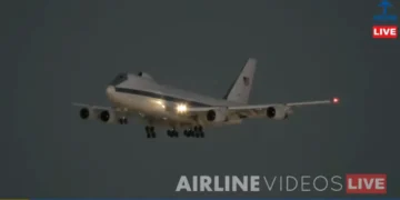 ‘Very rare’: Hegseth landing at LAX in Trump’s ‘Doomsday plane’ sets off firestorm online