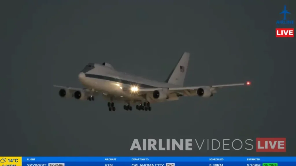 ‘Very rare’: Hegseth landing at LAX in Trump’s ‘Doomsday plane’ sets off firestorm online