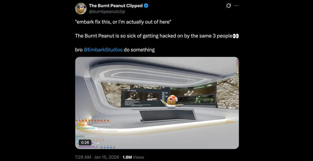 TheBurntPeanut Calls Out Arc Raiders Cheaters