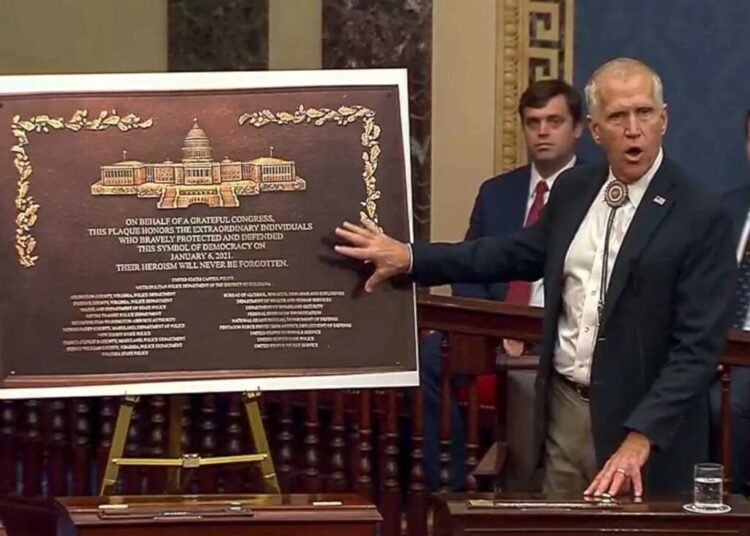 ‘Big defection against Trump’: Senate GOP leader agrees to hang January 6 plaque