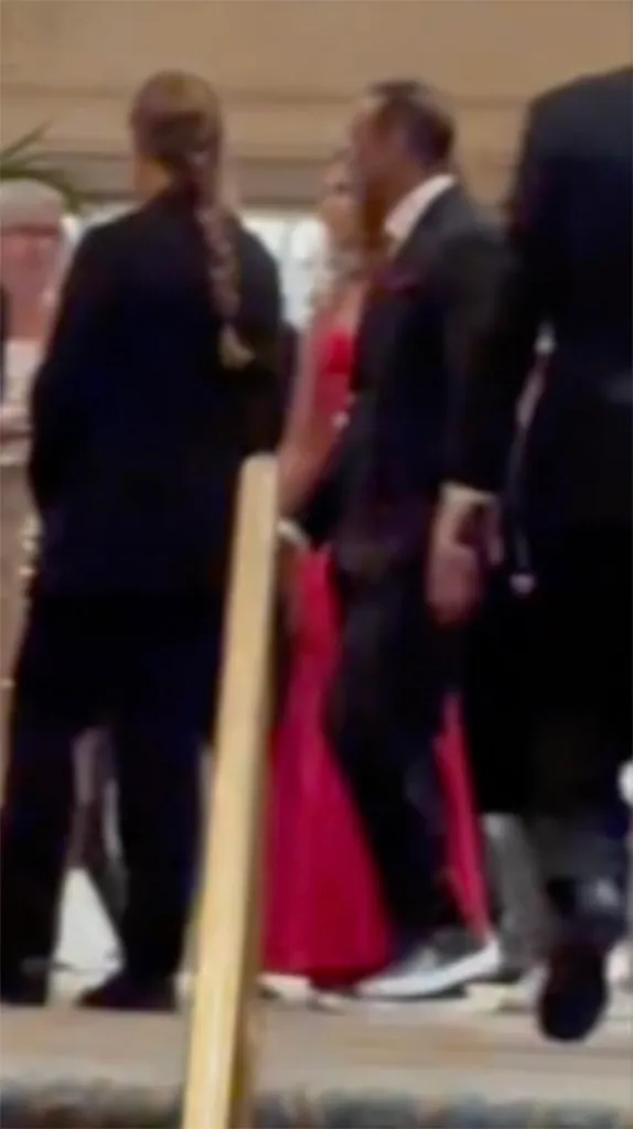 Tiger Woods, Kai Trump, and Vanessa Trump at a 50th birthday party.