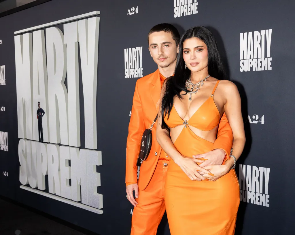 Timothée Chalamet and Kylie Jenner attend the 