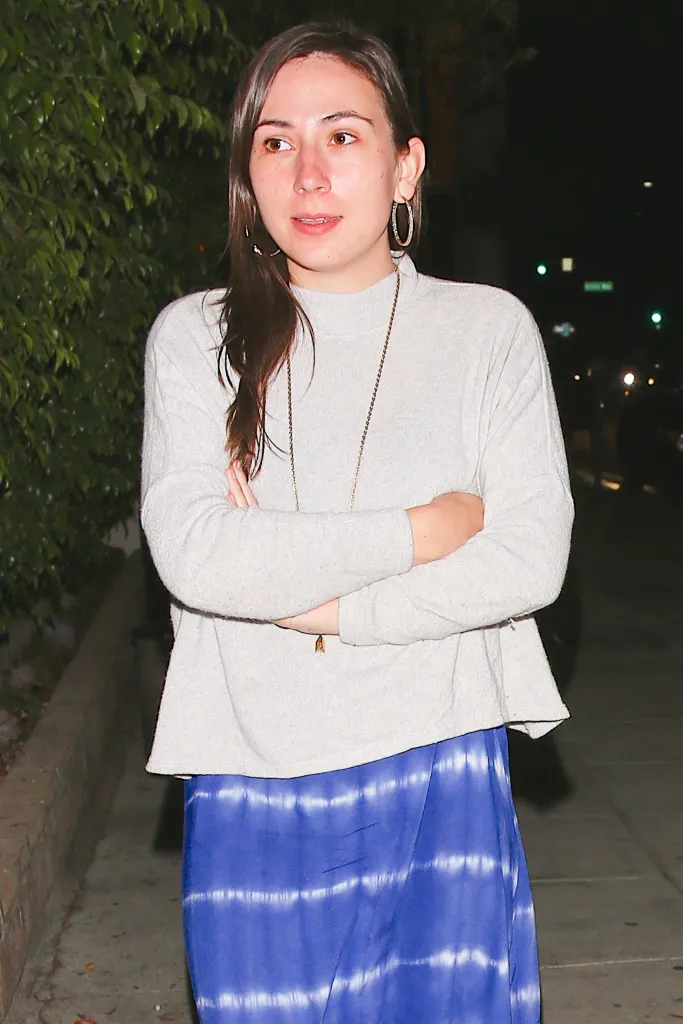 Victoria Jones leaving Matsuhisa after a sushi dinner.