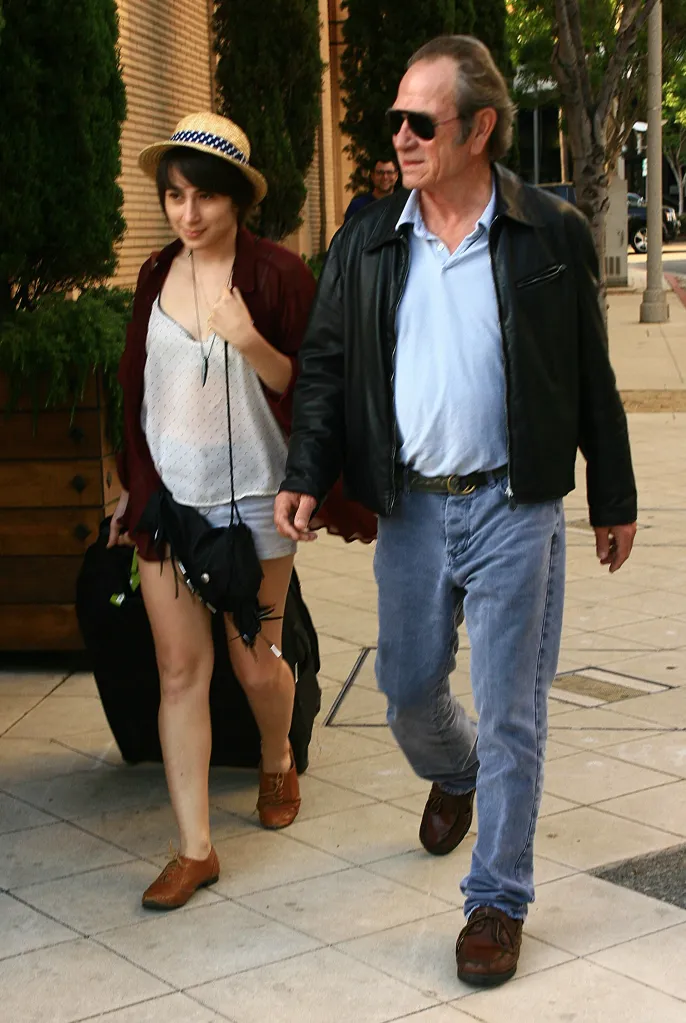 Tommy Lee Jones and his daughter Victoria shopping in Beverly Hills.