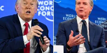 President Trump blasts Gov. ‘Newscum’ for ‘embarrassing’ US at Davos while California crumbles