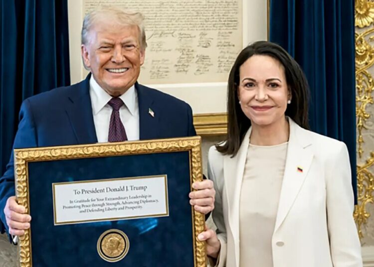 Venezuelan opposition leader María Corina Machado reveals why she gave Trump her Nobel Peace Prize medal