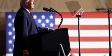 Rambling Trump claims electric vehicles ‘make the environment dirtier’