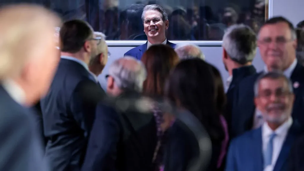 Reporter flags shocking irony behind Scott Bessent’s Davos dig at a top Dem