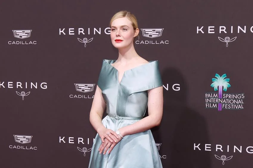 Elle Fanning attends the 37th Annual Palm Springs International Film Festival Film Awards at Palm Springs Convention Center on Jan. 3, 2026, in Palm Springs, California. Source: Getty