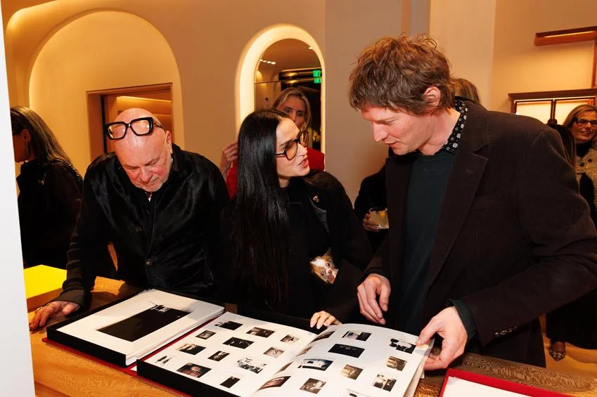 Eric Buterbaugh, Demi Moore and Nikolai von Bismarck. Source: Gabriela Hearst