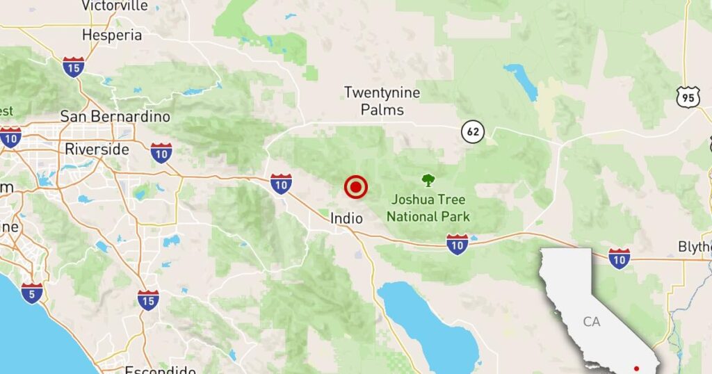Magnitude 4.6 earthquake recorded near Indio