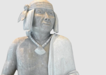 One of the original freedom fighters is missing from the Garden of American Heroes