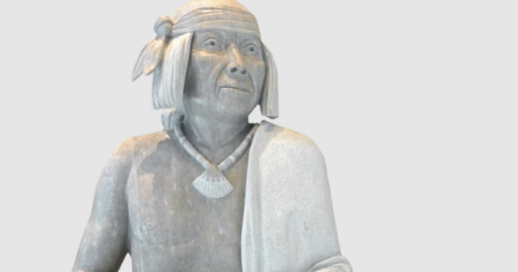 One of the original freedom fighters is missing from the Garden of American Heroes