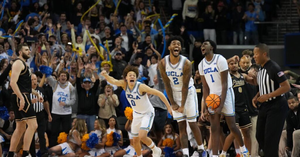 Donovan Dent and Tyler Bilodeau lead UCLA to stunning upset of No. 4 Purdue