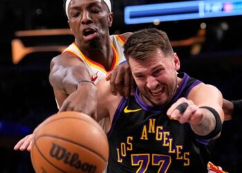 Luka Doncic plays and scores 27 points as the Lakers rout the Hawks