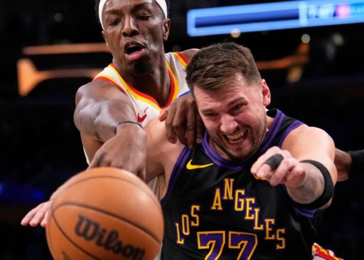 Luka Doncic plays and scores 27 points as the Lakers rout the Hawks